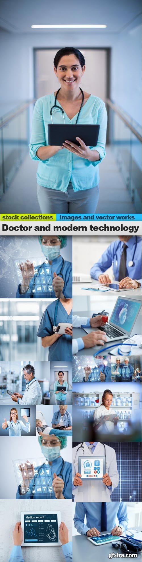 Doctor and modern technology, 15 x UHQ JPEG