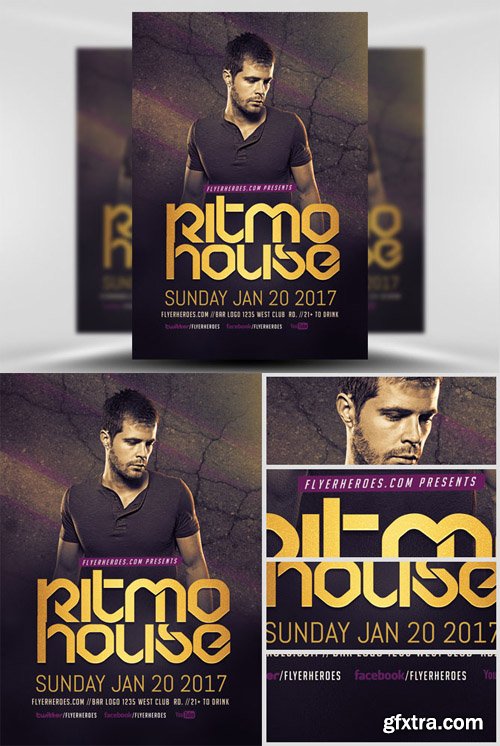 Ritmo House DJ Flyer Template