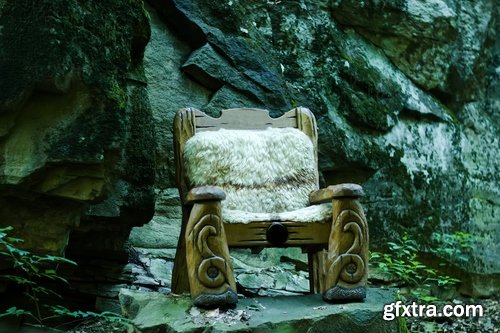 Collection of throne armchair interior medieval 25 HQ Jpeg