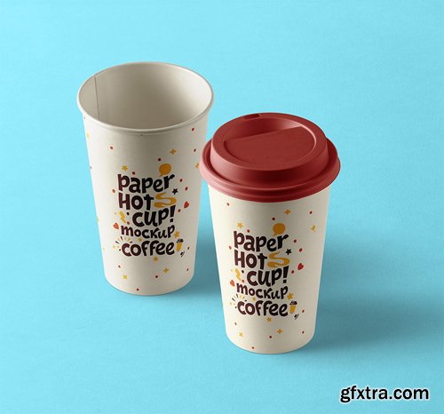 Psd Paper Hot Cup Template Vol 9