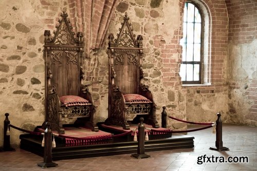 Collection of throne armchair interior medieval 25 HQ Jpeg