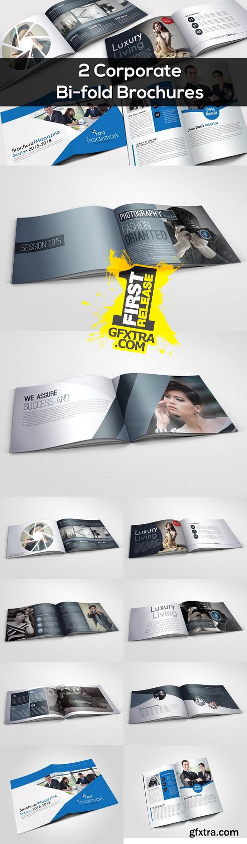 CM - 2 Corporate Bi Fold Brochure Bundle 768913