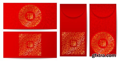 Chinese New Year party vector background