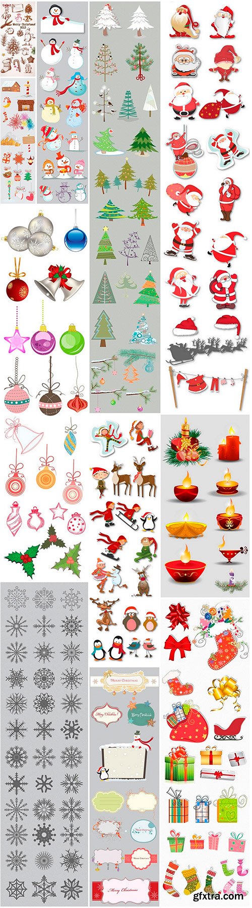 11 Professional Sets Of Christmas vectors