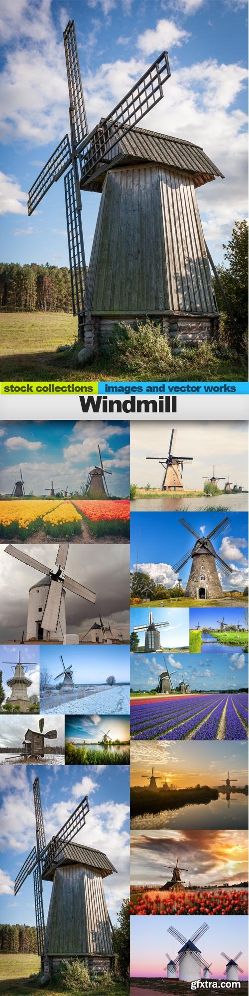 Windmill,  15 x UHQ JPEG