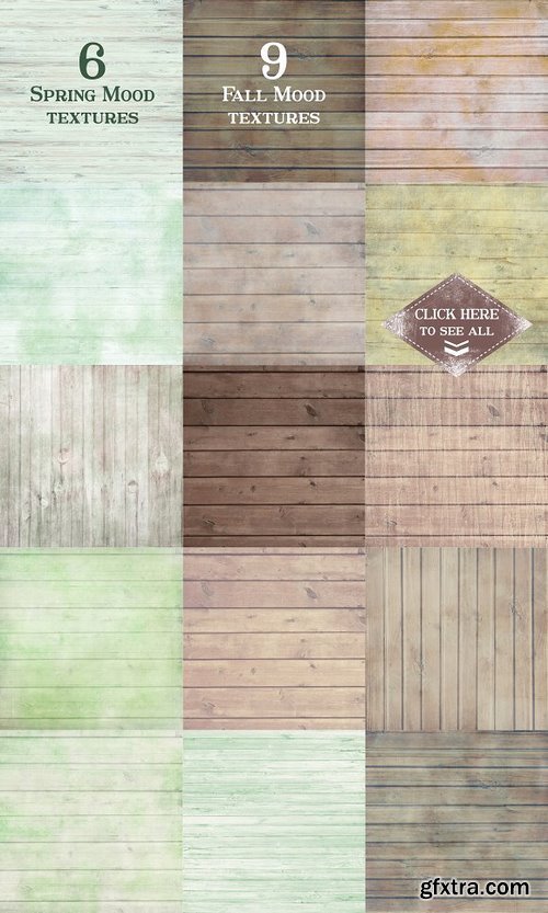 CM - 70 Vintage Wood Textures 694341