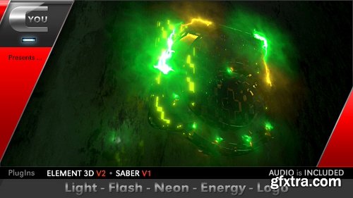 Videohive Light Flash Neon Energy Logo 17938158