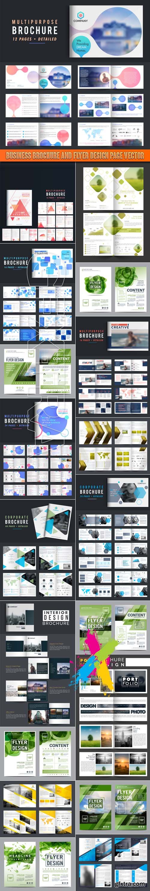 Business brochure and flyer design page vector