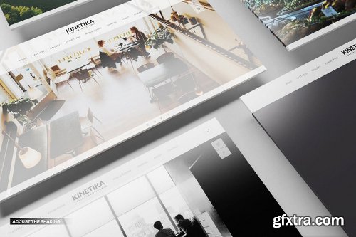 Perspective Presentation Web Mockup 03