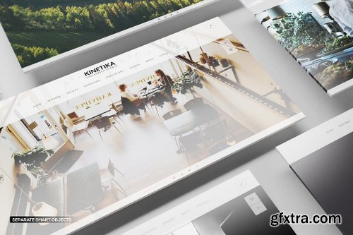 Perspective Presentation Web Mockup 03