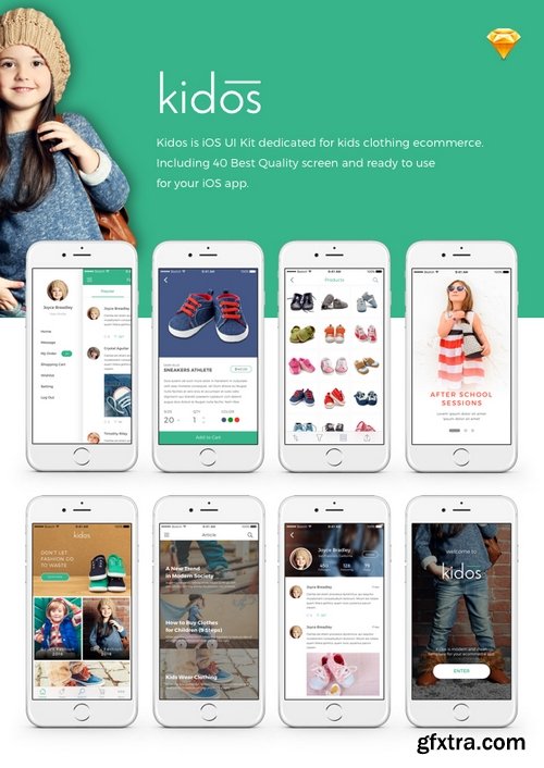 ThemeForest - Kidos - Kids Clothing iOS UI Kit 15930863