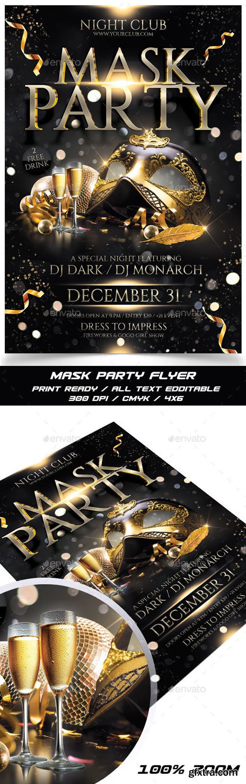 GraphicRiver - Mask Party Flyer - 14367376