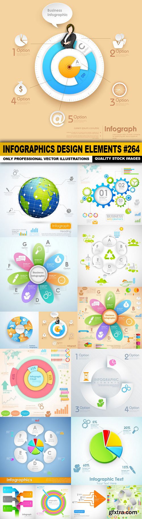 Infographics Design Elements #264 - 15 Vector