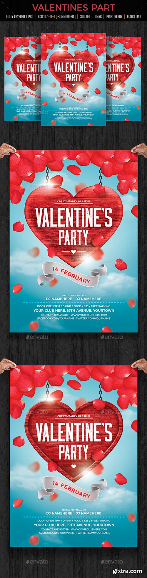 GraphicRiver - Valentines Party Flyer - 19233659