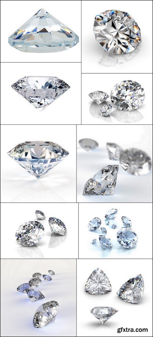 Gorgeous Diamonds - 10 UHQ JPEG Stock Images