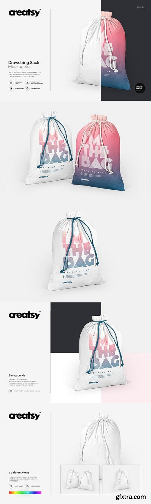 CM - Drawstring Sack Mockup Set 1146427