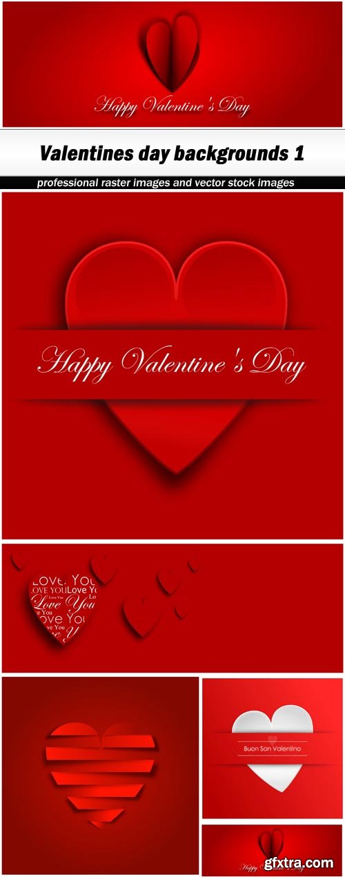 Valentines day backgrounds 1 - 5 UHQ JPEG