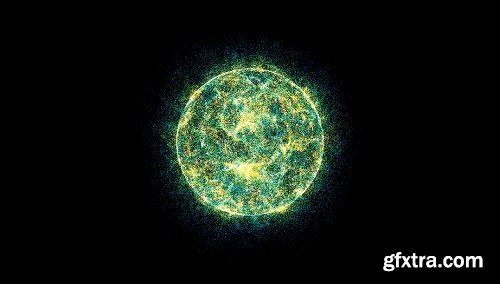 3d energy ball motion background