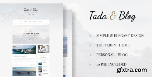 ThemeForest - Tada & Blog - Personal Blog PSD 16706896