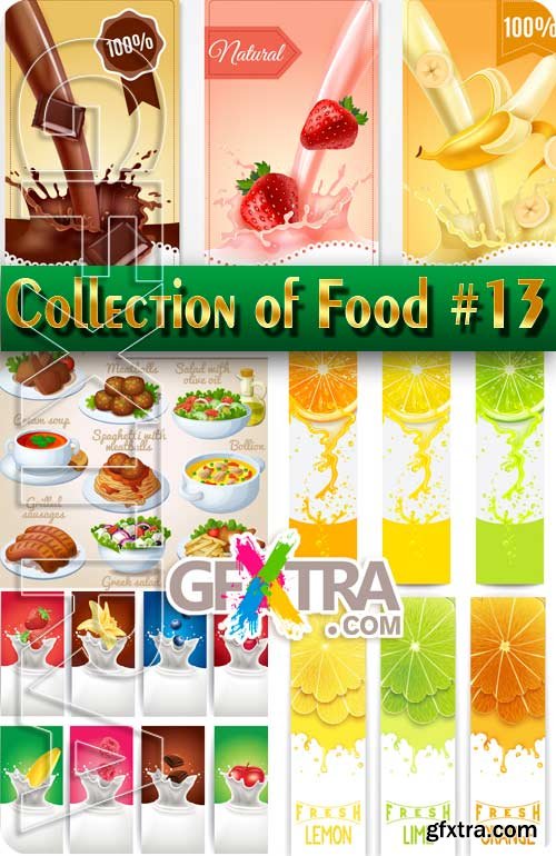 Food. Mega Collection. Food #13 - Stock Vector