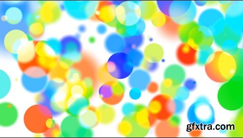 Bokeh rainbow circles