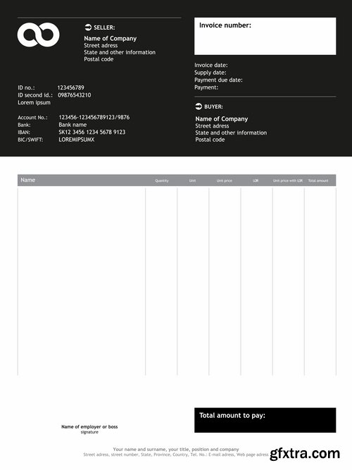 Collection resume template example profile flyer banner advertising sheet cover 25 EPS