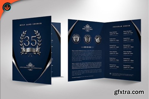 CreativeMarket Silver Navy Blue Anniversary Program 1138460