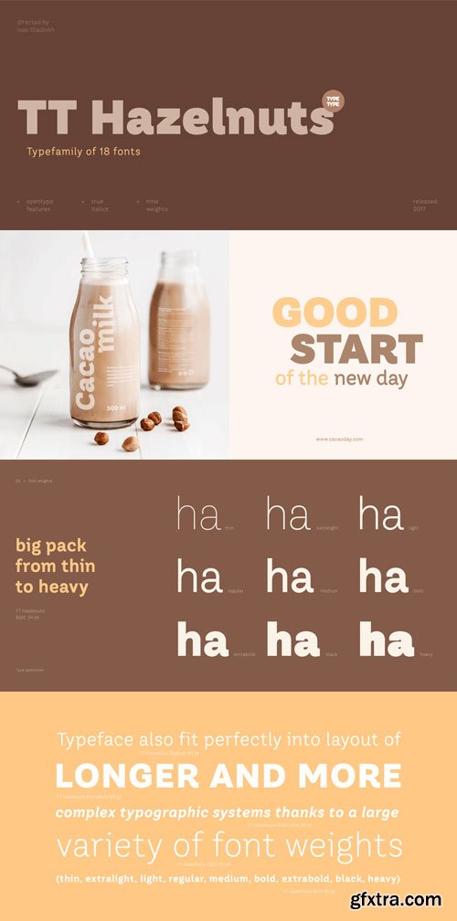 TT Hazelnuts Font Family $170