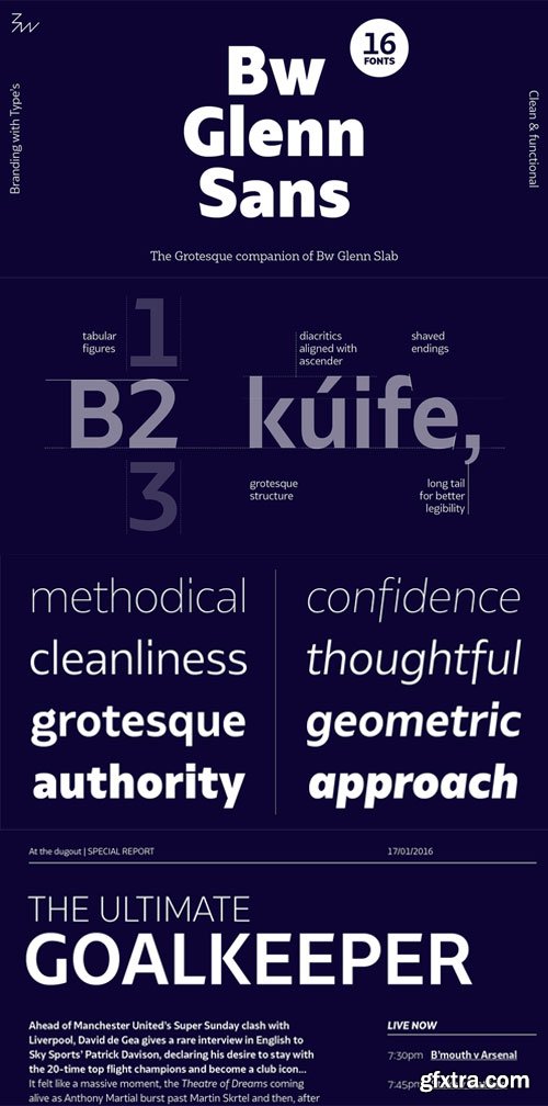 Bw Glenn Sans Font Family $216