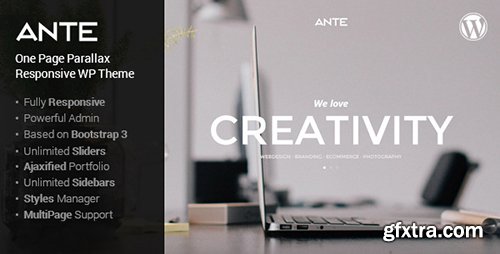 ThemeForest - Ante v1.0 - The Ultimate WordPress Parallax Theme - 7390473