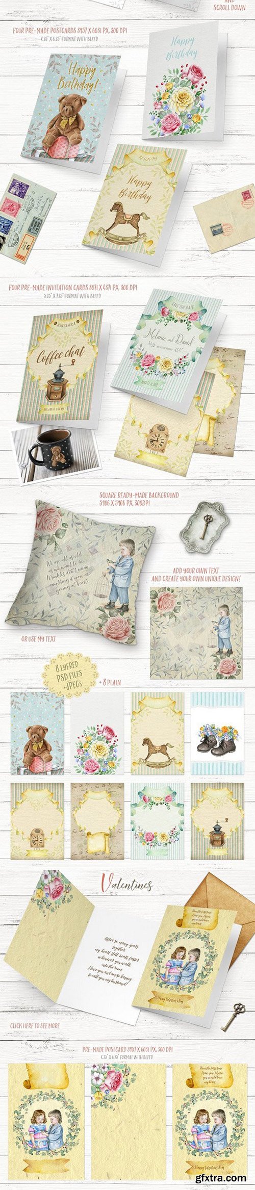 CM - Fancy Watercolor Bundle 1085637