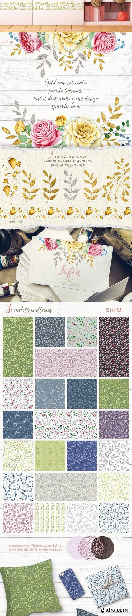 CM - Fancy Watercolor Bundle 1085637