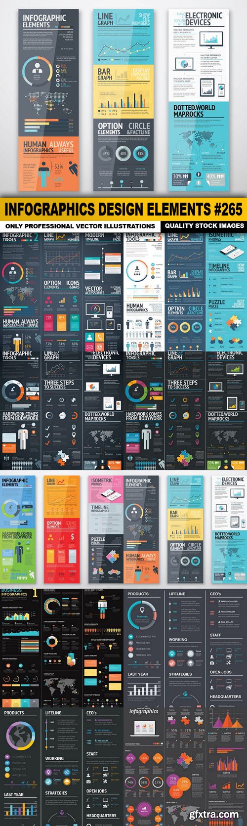 Infographics Design Elements #265 - 10 Vector