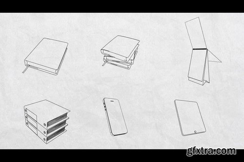 3d Flex Sketch Elements After Effects Templates