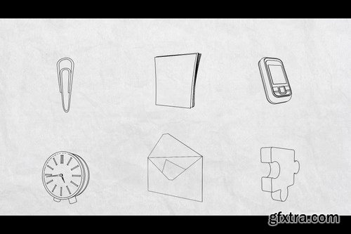 3d Flex Sketch Elements After Effects Templates