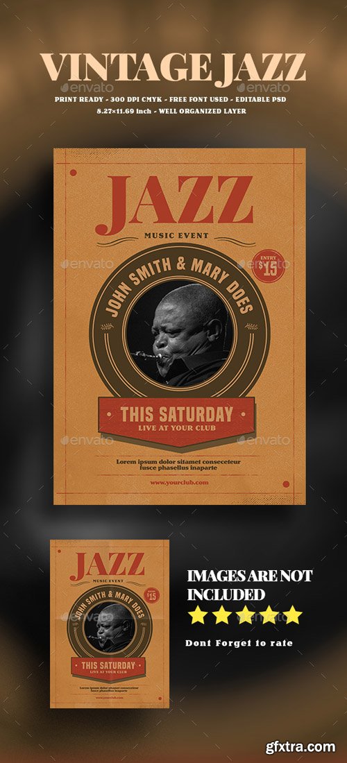 GR - Vintage jazz Event Flyer 19077127