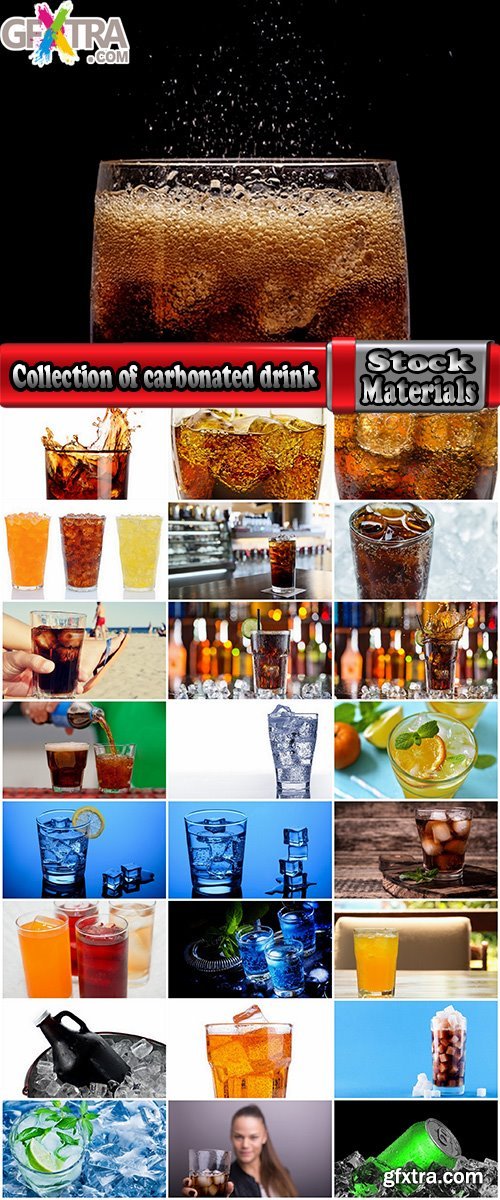 Collection of carbonated beverage soda ice drink 25 HQ Jpeg