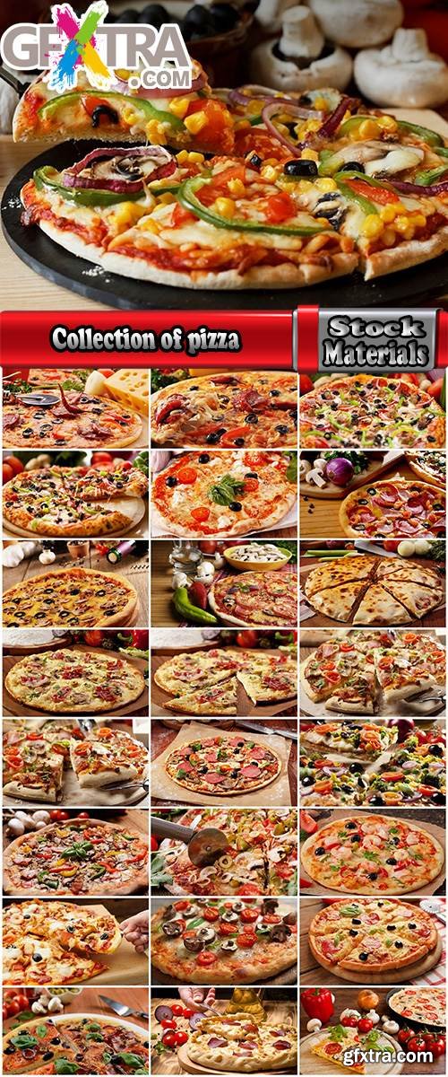 Collection of pizza ingredients of products for the preparation of a vegetable pie 2-25 HQ Jpeg