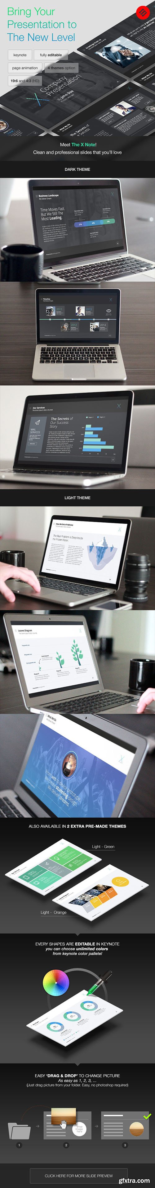 Graphicriver The X-note Keynote Template 7241879