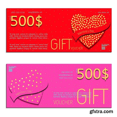 Valentines day voucher - 5 EPS