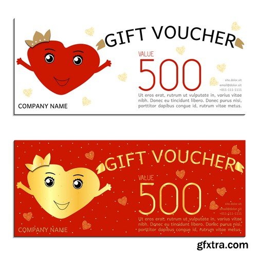 Valentines day voucher - 5 EPS