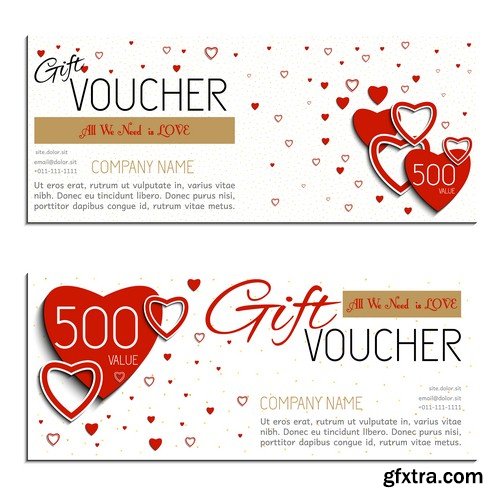 Valentines day voucher - 5 EPS