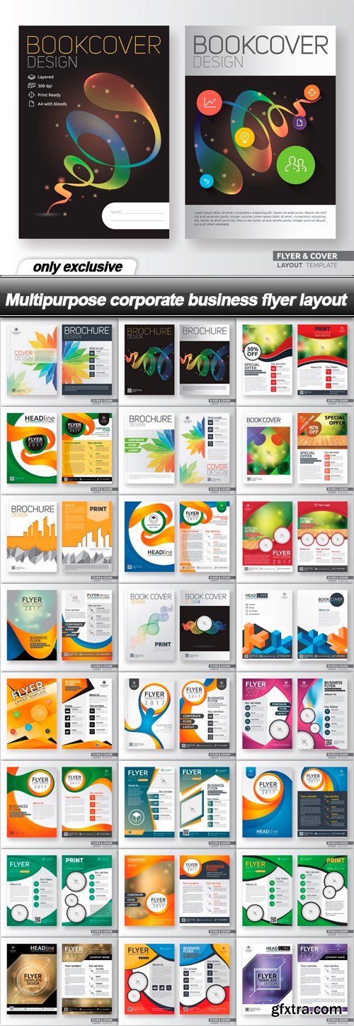 Multipurpose corporate business flyer layout - 25 EPS