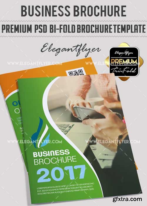 Business V11 Premium Bi–Fold PSD Brochure Template