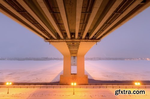 Collection of bridge crossing evening city night light lantern quay river sea 25 HQ Jpeg