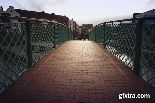 Collection of bridge crossing evening city night light lantern quay river sea 25 HQ Jpeg