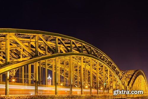 Collection of bridge crossing evening city night light lantern quay river sea 25 HQ Jpeg