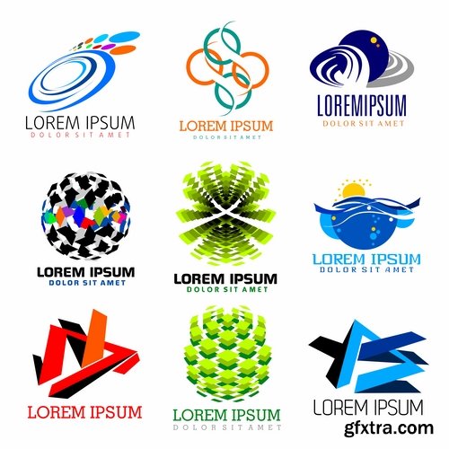 Collection logo icon web design element site 47-25 EPS