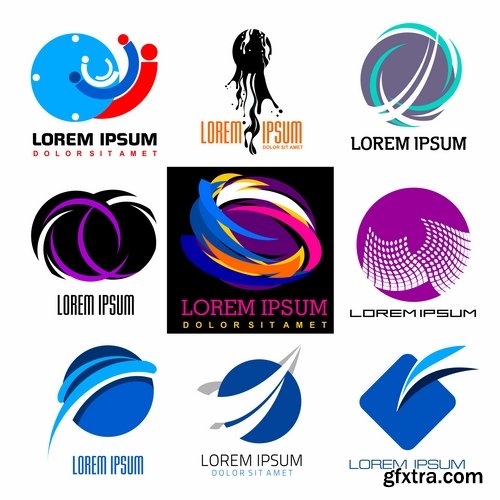 Collection logo icon web design element site 47-25 EPS