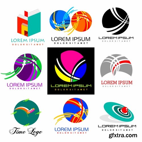 Collection logo icon web design element site 47-25 EPS